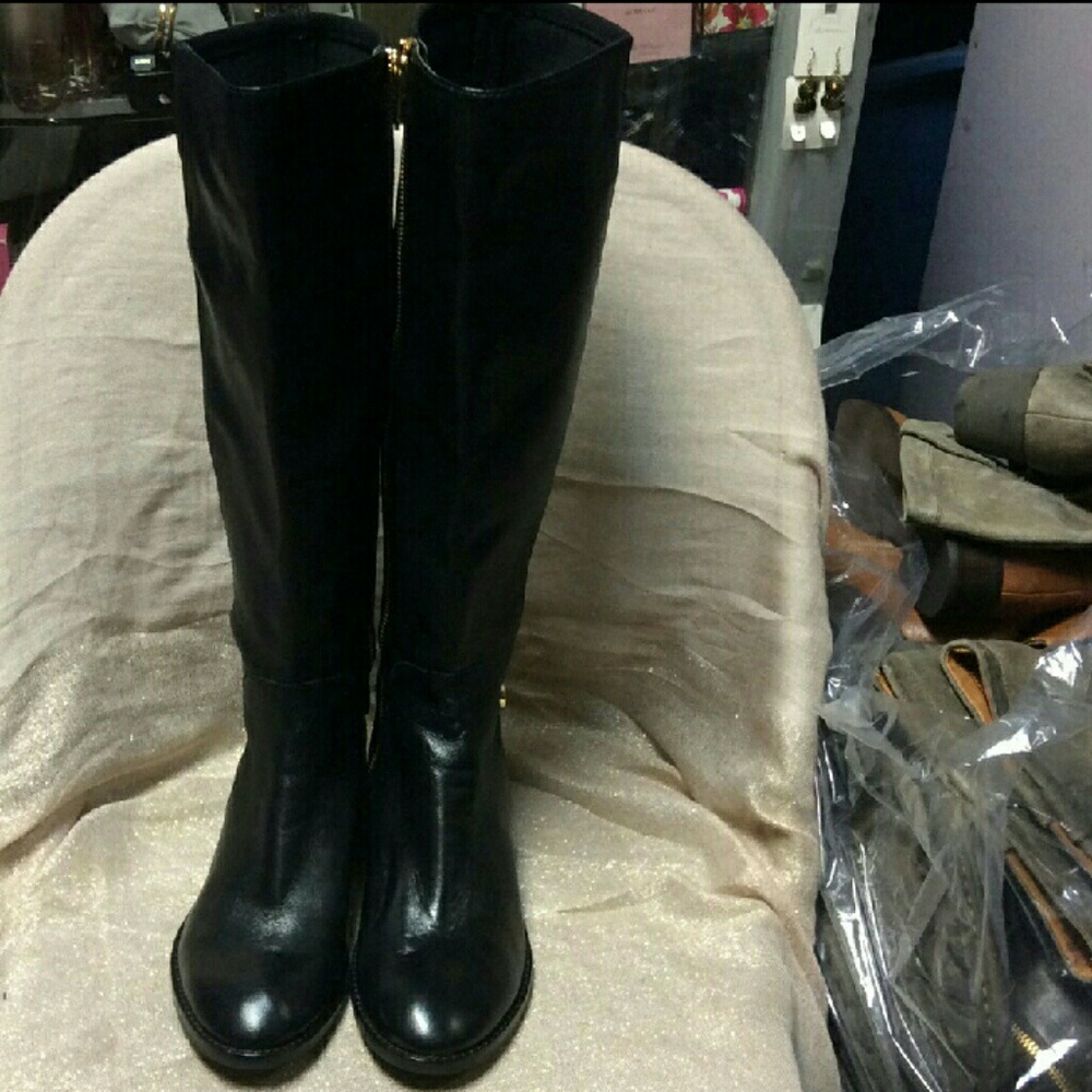 MICHAEL Michael Kors Hamilton Black Boots NEW